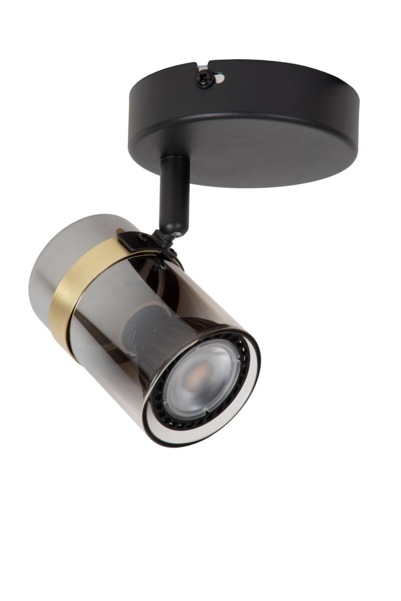 Lucide UPTON - Nástenné bodové svietidlo / Nástenné svietidlo - 1xGU10 - Smoke Grey